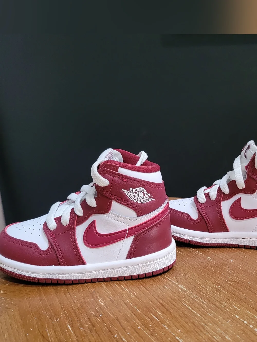 Air Jordan 1 Retro High OG Artisanal Red 5 C White FD1413 160 Toddler in Box